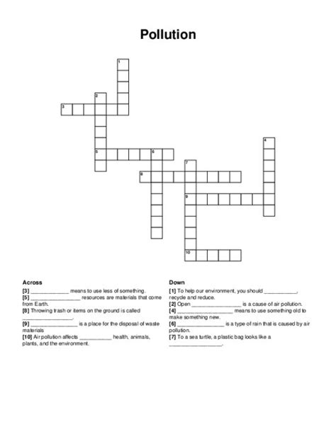pollute blight crossword clue.